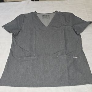 🌸NEW FIGS Casma 3 Pkt Charcoal V-Neck Scrub Top